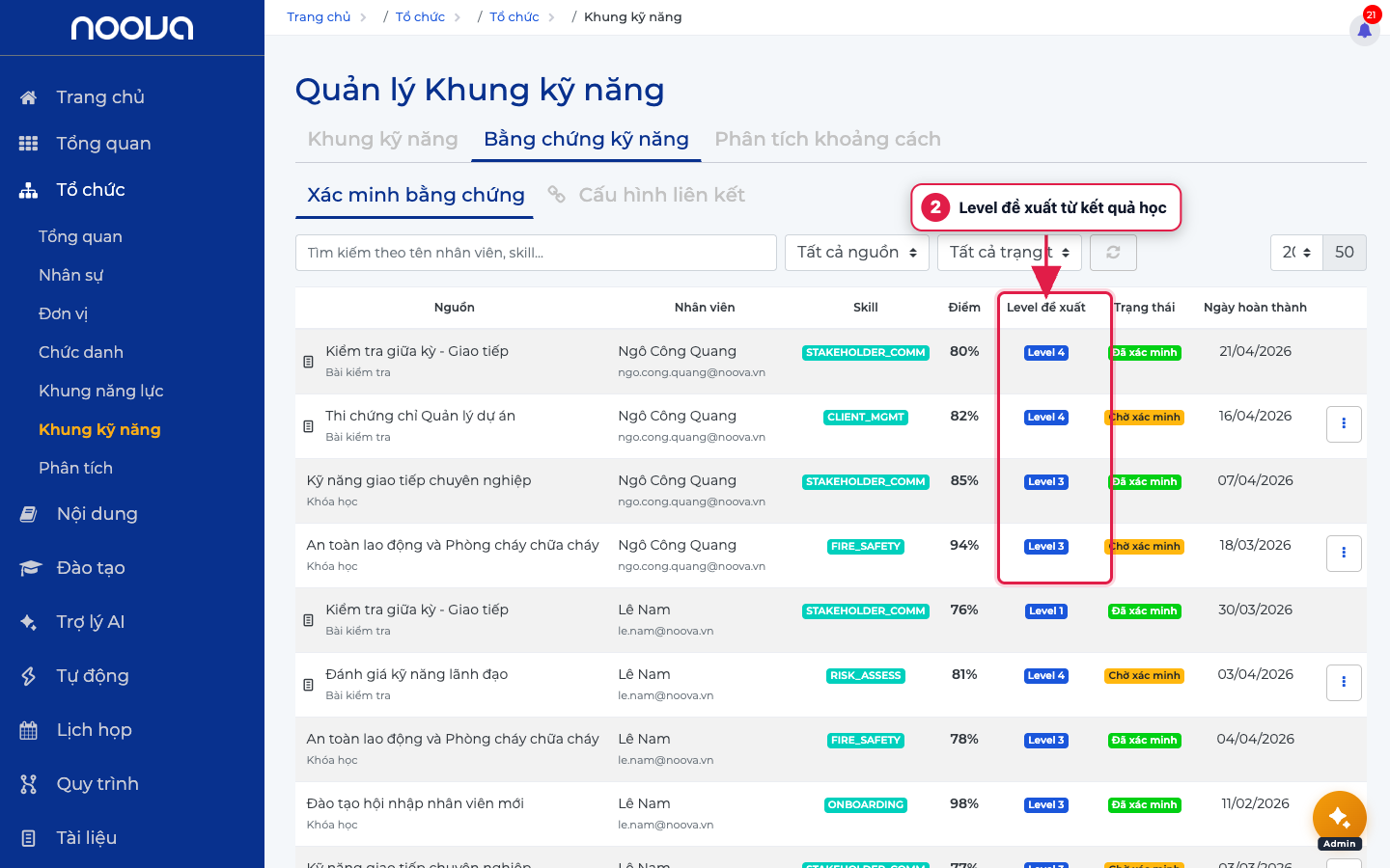 Hàng đợi xác minh bằng chứng