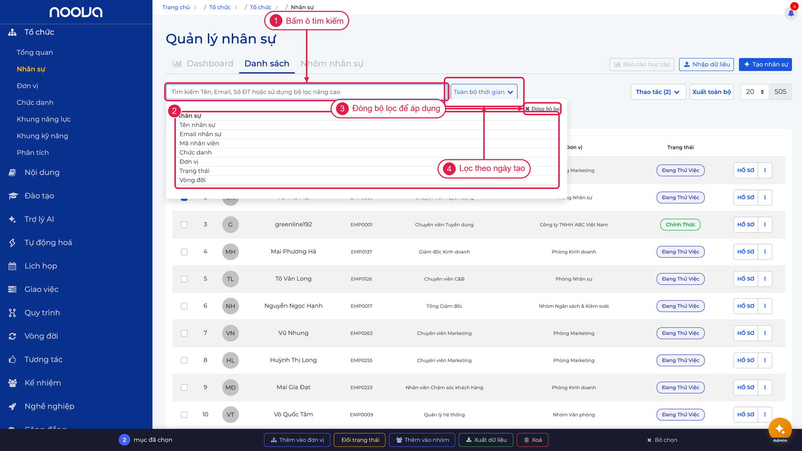 Dropdown Smart Filter nâng cao