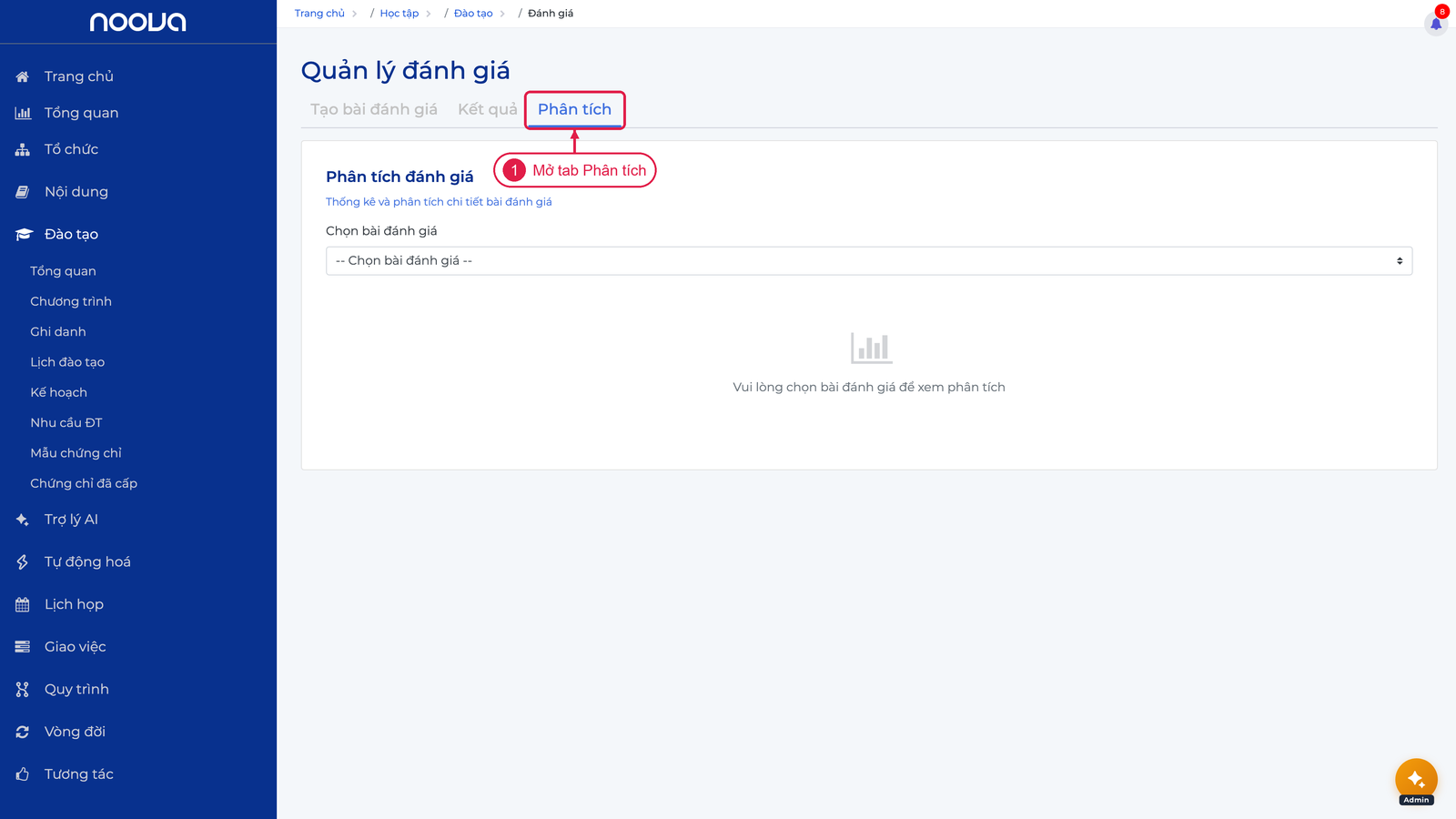 Tab Phân tích đánh giá