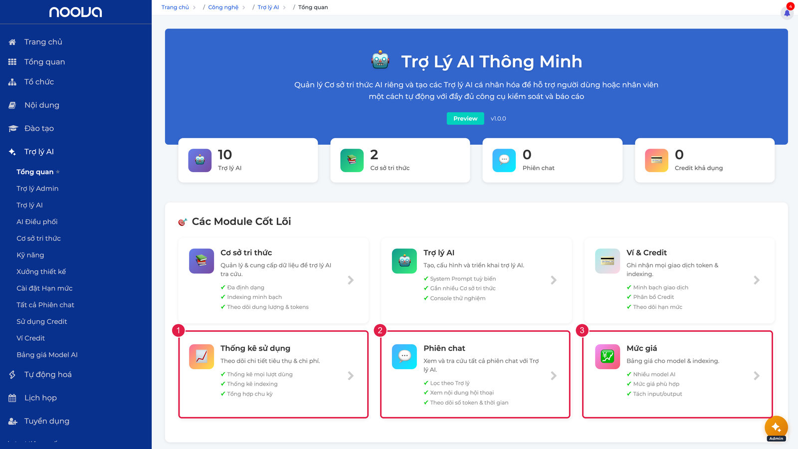 Ba module mở rộng